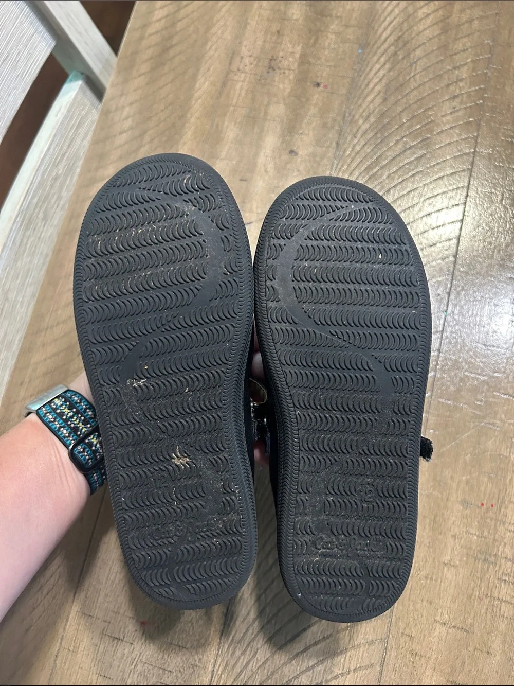 Cat & Jack Black Girls Mary Jane Dress Shoes Size 12